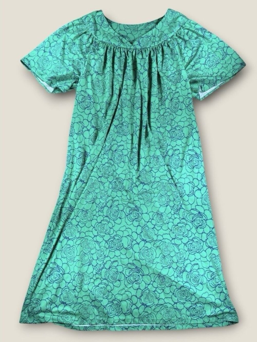 House Dress Front Zip Pocke